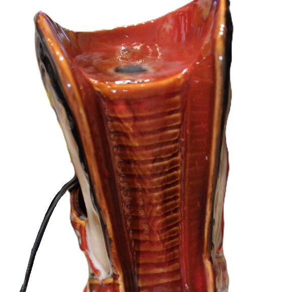 Natures Garden Tabletop Relaxation Fountain Tranquility Cowboy Boot Western - Picture 2 of 14